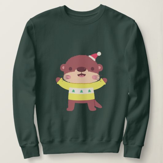 Niedlicher Weihnachtsmann Sweatshirt (Design vorne)