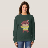 Niedlicher Weihnachtsmann Sweatshirt (Vorne ganz)