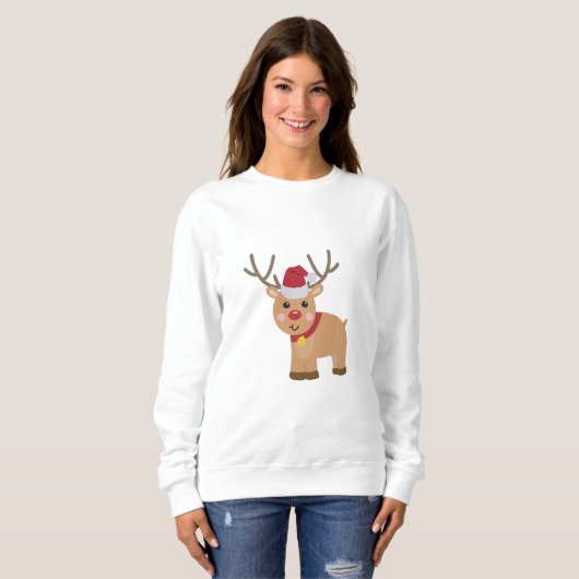 Niedlicher Weihnachtsmann Sweatshirt (Vorne ganz)