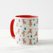 Niedlicher Weihnachtsmann Tasse (Vorderseite Links)