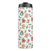 Niedlicher Weihnachtsmann Thermosbecher (Vorderseite)