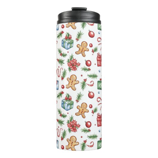 Niedlicher Weihnachtsmann Thermosbecher (Vorderseite)