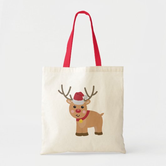 Niedlicher Weihnachtsmann Tragetasche (Vorne)