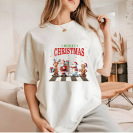 Niedlicher Weihnachtsmann Tri-Blend Shirt