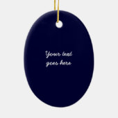 Niedlicher Weihnachtsmann und Pinguine Weihnachtss Keramikornament (Hinten)