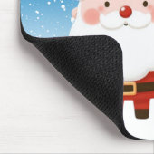 Niedlicher Weihnachtsmann und Reindeer Mousepad (Ecke)