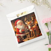 Niedlicher Weihnachtsmann und Rentier Geschenktütchen (Versiegelt)