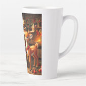Niedlicher Weihnachtsmann und Rentier Milchtasse (Rechts)