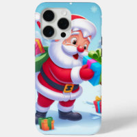 Niedlicher Weihnachtsmann und Schneemann