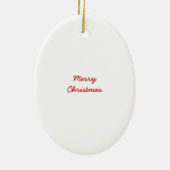 Niedlicher Weihnachtsmann und Weihnachtsschmuck de (Hinten)