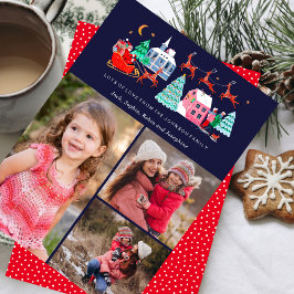 Niedlicher Weihnachtsmann Weihnachten 3 Fotos