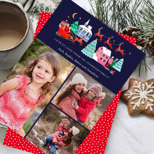 Niedlicher Weihnachtsmann Weihnachten 3 Fotos