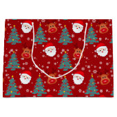 Niedlicher Weihnachtsmann | Weihnachten Große Geschenktüte (Vorderseite)