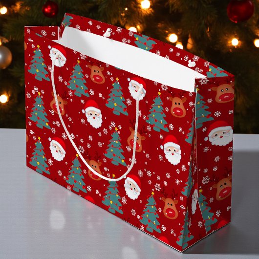 Niedlicher Weihnachtsmann | Weihnachten Große Geschenktüte