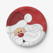 Niedlicher Weihnachtsmann Weihnachten Pappteller (Vorderseite)