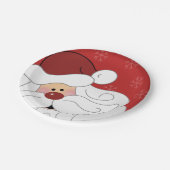 Niedlicher Weihnachtsmann Weihnachten Pappteller (Schrägansicht)