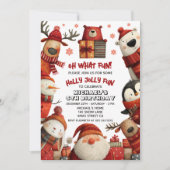 Niedlicher Weihnachtsmann Weihnachten Weihnachten  Einladung (Vorderseite)