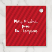 Niedlicher Weihnachtsmann Weihnachten Weihnachten Geschenkanhänger (Rückseite)