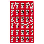 Niedlicher Weihnachtsmann Weihnachten Weihnachtsge Kleine Geschenktüte (Rückseite)