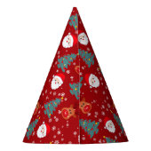 Niedlicher Weihnachtsmann | Weihnachtsfeiertagen Partyhütchen (Rückseite)