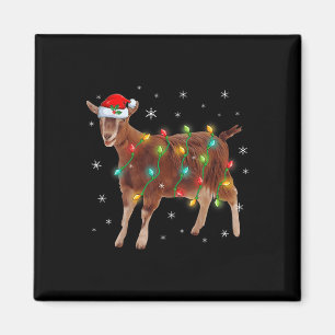 Niedlicher Weihnachtsmann Ziege Weihnachtsbaum Lic Magnet