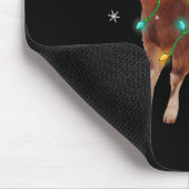 Niedlicher Weihnachtsmann Ziege Weihnachtsbaum Lic Mousepad (Ecke)