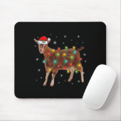 Niedlicher Weihnachtsmann Ziege Weihnachtsbaum Lic Mousepad (Mit Mouse)