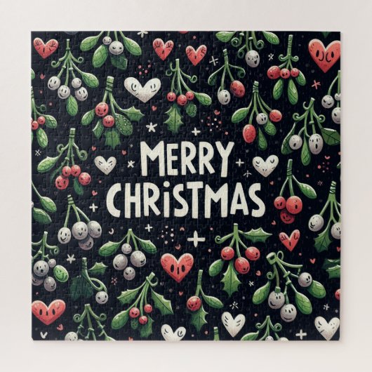 Niedlicher Weihnachtsmarkt Puzzle (Vertikal)