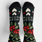 Niedlicher Weihnachtsmarkt Socken (Oben)