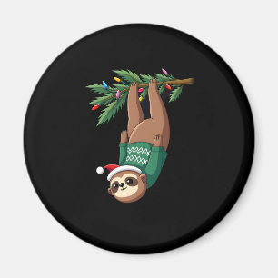 Niedlicher Weihnachtsmarkt Weihnachtsmannmütze Wei Magnet