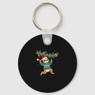 Niedlicher Weihnachtsmarkt Weihnachtsmannmütze Wei Schlüsselanhänger