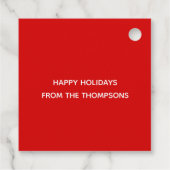 Niedlicher Weihnachtsmoose Geschenkanhänger (Rückseite)