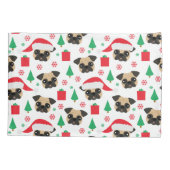 Niedlicher WeihnachtsMops Kissenbezug (Rückseite)