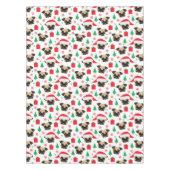 Niedlicher WeihnachtsMops Tischdecke (Vorderseite)