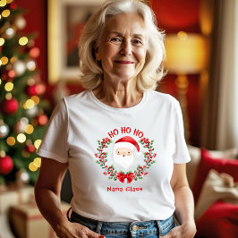 Niedlicher Weihnachtsname Oma Mama Tri-Blend Shirt