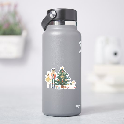 Niedlicher WeihnachtsNutcracker Aufkleber (HydroFlask)