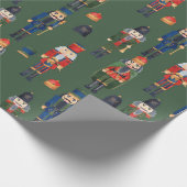Niedlicher WeihnachtsNutcracker Geschenkpapier (Ecke)