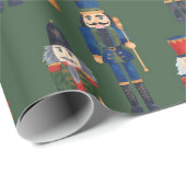 Niedlicher WeihnachtsNutcracker Geschenkpapier (Rolleneckpunkt)
