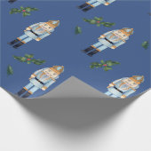 Niedlicher WeihnachtsNutcracker Geschenkpapier (Ecke)
