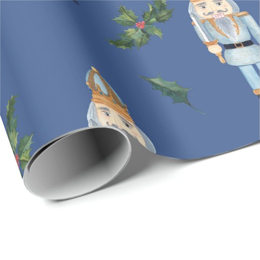 Niedlicher WeihnachtsNutcracker Geschenkpapier (Rolleneckpunkt)