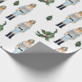 Niedlicher WeihnachtsNutcracker Geschenkpapier (Ecke)