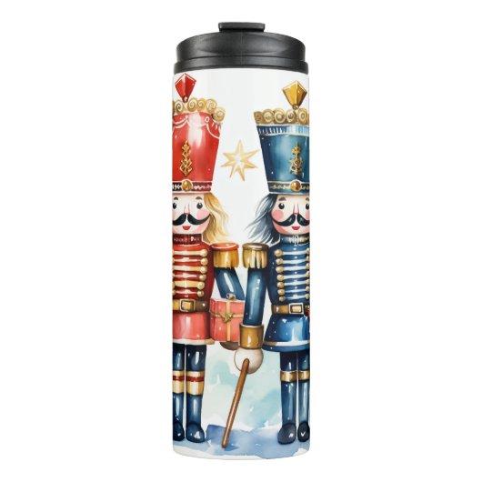 Niedlicher WeihnachtsNutcracker Thermosbecher (Vorderseite)