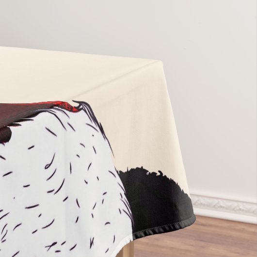 niedlicher Weihnachtspanda Tischdecke (Beispiel)