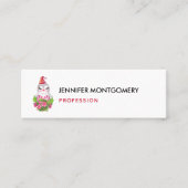 Niedlicher Weihnachtspenguin der Weihnachtsmannmüt Mini Visitenkarte (Vorderseite)