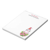 Niedlicher Weihnachtspenguin der Weihnachtsmannmüt Notizblock (Rotiert)