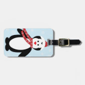 Niedlicher Weihnachtspenguin Gepäckanhänger (Vorderseite horizontal)