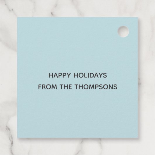 Niedlicher WeihnachtsPenguin Geschenkanhänger (Rückseite)