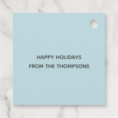 Niedlicher WeihnachtsPenguin Geschenkanhänger (Rückseite)