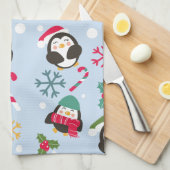 Niedlicher WeihnachtsPenguin Geschirrtuch (Viertel Falte)