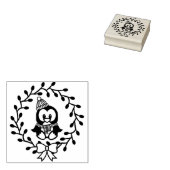 Niedlicher WeihnachtsPenguin Gummistempel (Stempel)
